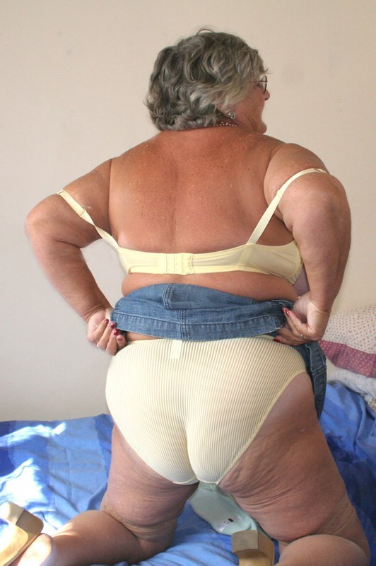 Granny Grandma Libby From United Kingdom Denim Skirt Youx Xxx