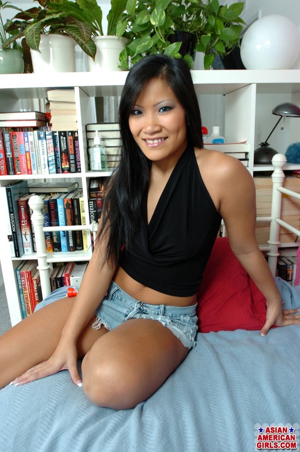 603px x 910px - Asian Temptress Jeans Shorts And Black Top Has Hot Ass ...