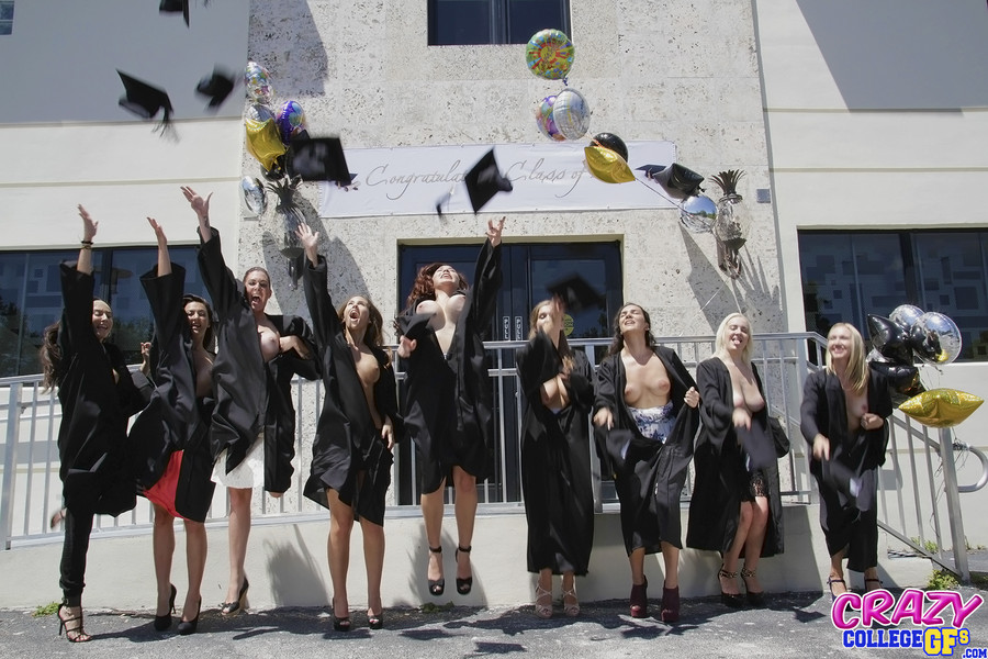 Cap Gown Porn - It's Graduation Day, And A Slutty Grad Celebrates By Fucking Outdoors In  Her Cap And Gown. - YOUX.XXX